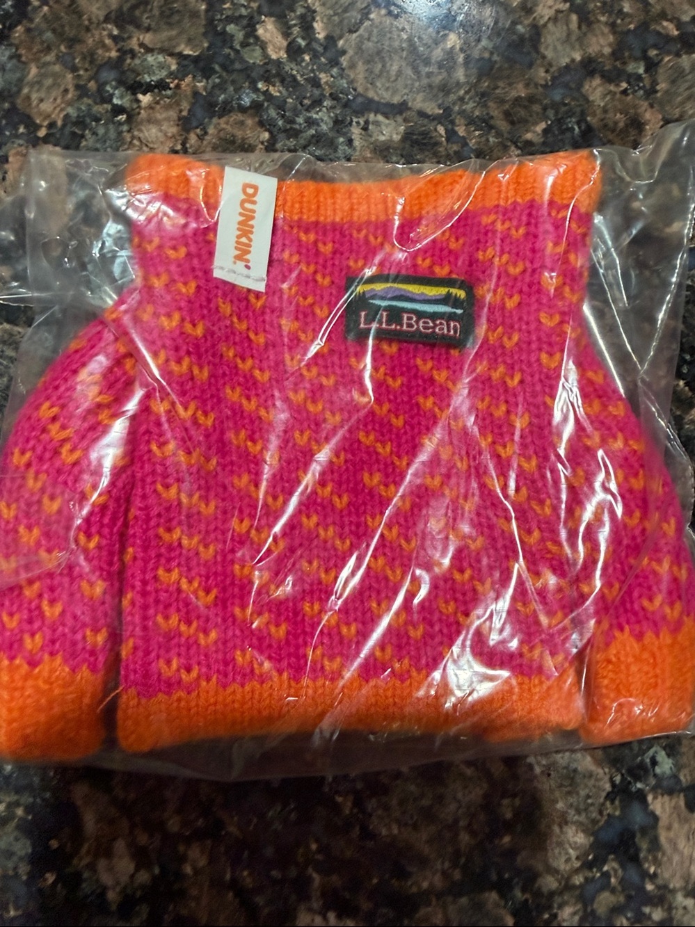 L.L. Bean Dunkin’ Donuts coffee sweater sleeve cozy. New in bag